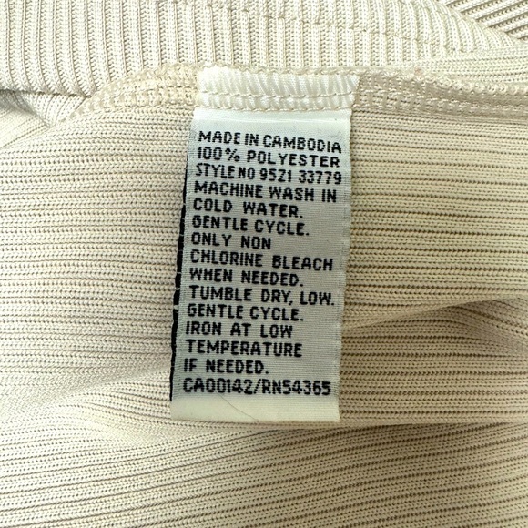 Alia Cream Sleeveless Boxy Tank Top size XL/TG - Picture 7 of 7